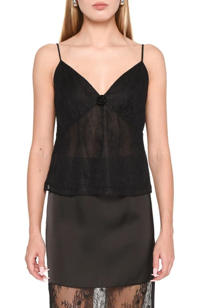 Wayf Kate Lace Camisole In Black