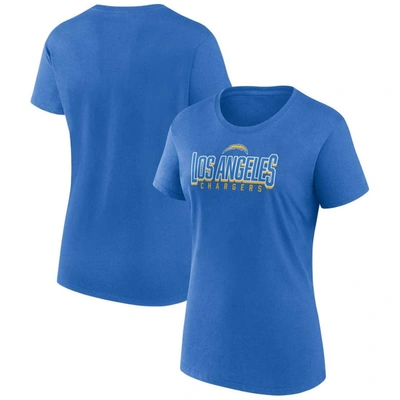Fanatics Branded Powder Blue Los Angeles Chargers Sideline Route T-shirt