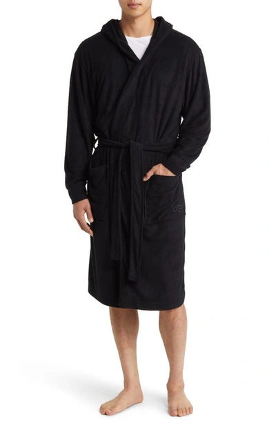 Ugg Reyes Hooded Robe In Tar