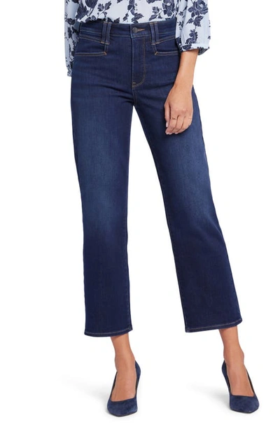 Nydj High Waist Ankle Relaxed Straight Leg Jeans In Mystique