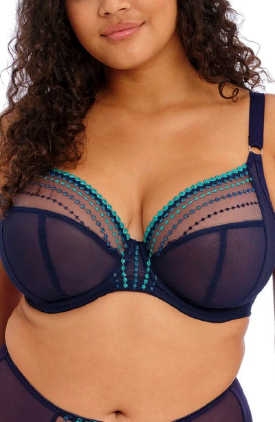 Elomi Matilda Full Figure Underwire Plunge Bra In Siren Song