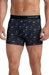 Tommy John 4-inch Cool Cotton Boxer Briefs In Invisible Skier