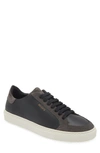 Axel Arigato Clean 90 Triple Sneaker Black Leather And Grey Suede Low Sneaker - Clean 90 Triple In Black/grey Suede