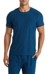 Beyond Yoga Featherweight Always Beyond Performance T-shirt In Blue Gen Heather