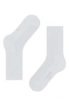 Falke Family Cotton Blend Crew Socks In White