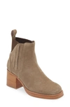 Chocolat Blu Imogen Chelsea Boot In Taupe Suede