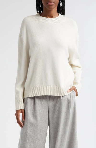 Twp Boyfriend Crewneck Cashmere Sweater In Ivory