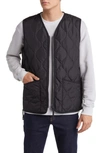 Taion Military Onion Quilt Water Repellent 800 Fill Power Down Vest In Black