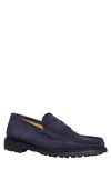 Ron White Haydon Penny Loafer In Navy
