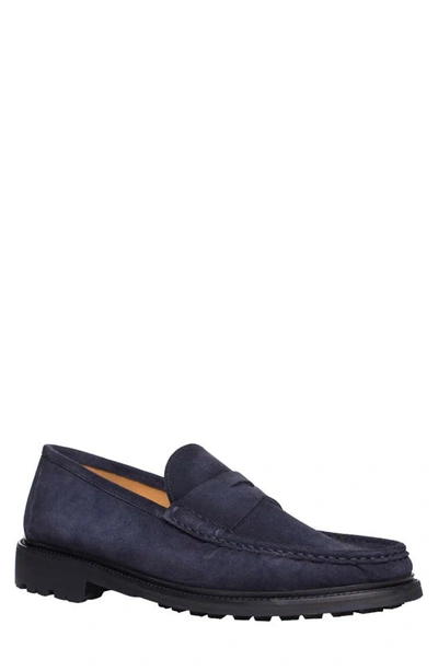 Ron White Haydon Penny Loafer In Navy