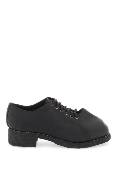 Guidi Leather Lace-up Shoes In Black