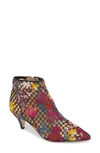 Sam Edelman Women's Kinzey Floral-embroidered Kitten-heel Booties In Bright Multi