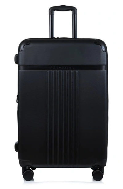 Champs Vintage Carry-on Hardside Spinner Suitcase In Black