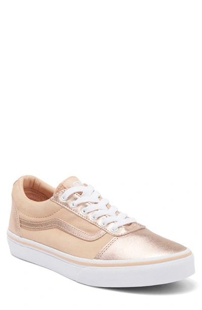 Vans Kids' My Ward Low Top Sneaker In Metallic Rose Gold