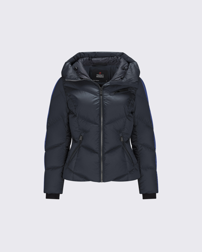 Perfect Moment January Quilted Down Ski Jacket In Black