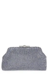 Reiss Adaline Crystal Clutch In Blue