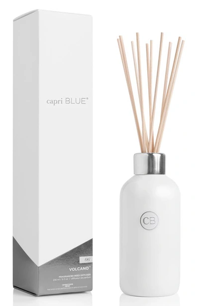 Capri Blue Volcano Fragranced Reed Diffuser In White