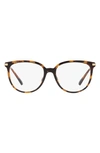 Michael Kors Westport 54mm Round Optical Glasses In Dk Tort