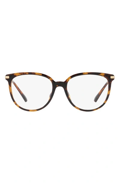 Michael Kors Westport 54mm Round Optical Glasses In Dk Tort