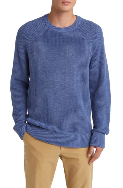 Nn07 Jacob Cotton Rib Sweater In Gray Blue