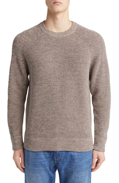 Nn07 Jacob Cotton Rib Sweater In Iron Melange