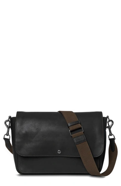 Shinola Canfield Relaxed Leather Messenger Bag In Black