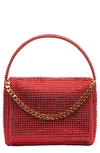 Liselle Kiss Taylor Top Handle Bag In Red Crystal