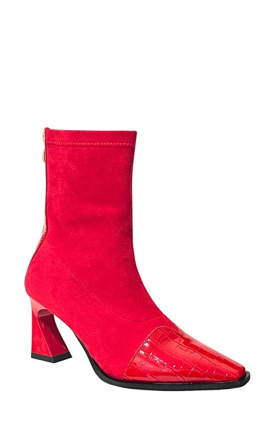 Ninety Union Bronx Bootie In Red
