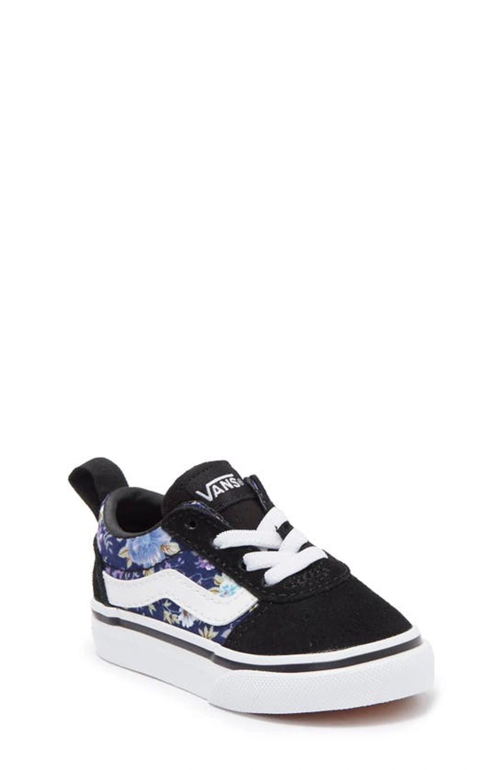 Vans Kids' Ward Slip-on Sneaker In Moody Floral Purple/ Black