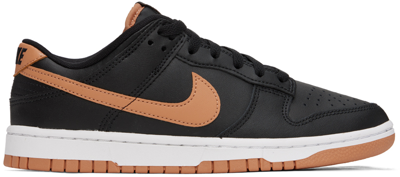 Nike Dunk Low "black/amber Brown" Sneakers In Black/amber Brown-bl