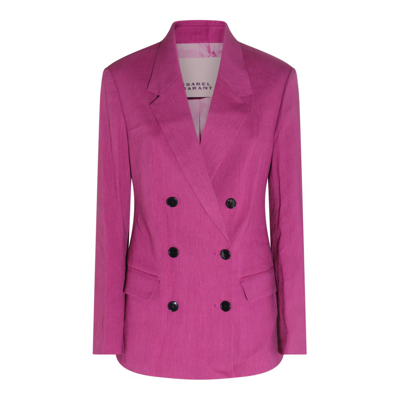 Isabel Marant Sheril Double Breasted Jacket In Orchid