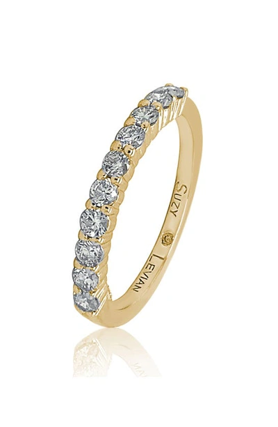 Suzy Levian Diamond Initial Pendant Necklace In Metallic Gold