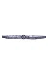 Linea Pelle Ott Rhinestone Sparkle Belt In Black
