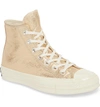 Converse Chuck Taylor All Star Heavy Metal 70 High Top Sneaker In Gold Leather