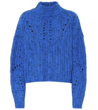 Isabel Marant Jilly Merino Wool Turtleneck Sweater In Blue