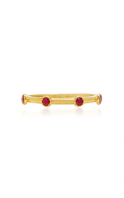 Octavia Elizabeth Women's 18k Gold Ruby Ring In Red