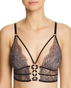 Thistle & Spire Constellation Wireless Lace Bralette In Steel