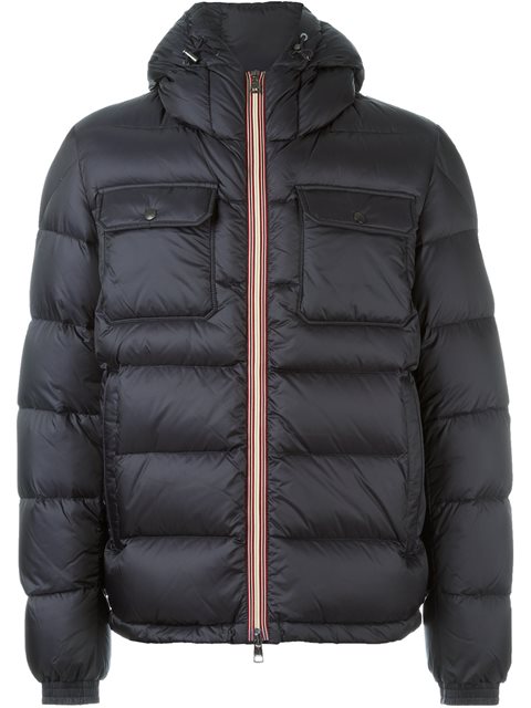 Moncler Morane Hooded Quilted-down Coat In Navy | ModeSens