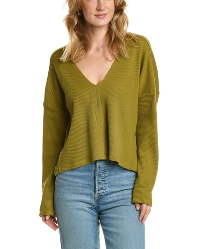 Cosabella Britt Deep V Top In Green