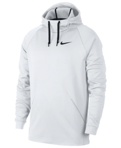 Nike Men's  Therma Pullover Training Hoodie In White/black