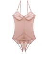 Only Hearts Whisper Sweet Nothings Coucou Bodysuit In Blush