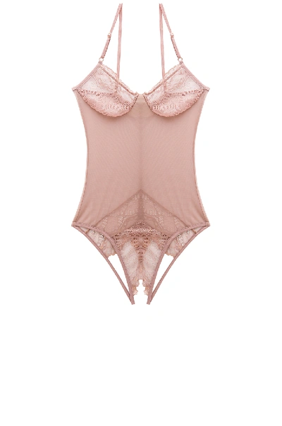 Only Hearts Whisper Sweet Nothings Coucou Bodysuit In Blush