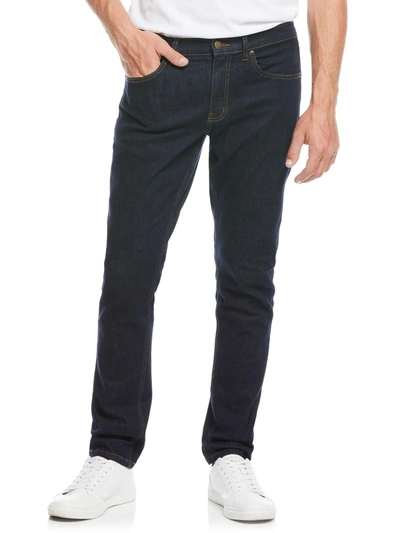 Perry Ellis Mens Denim Mid-rise Slim Jeans In Blue