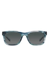 Costa Del Mar Tybee 55mm Gradient Polarized Rectangle Sunglasses In Grey Gradient