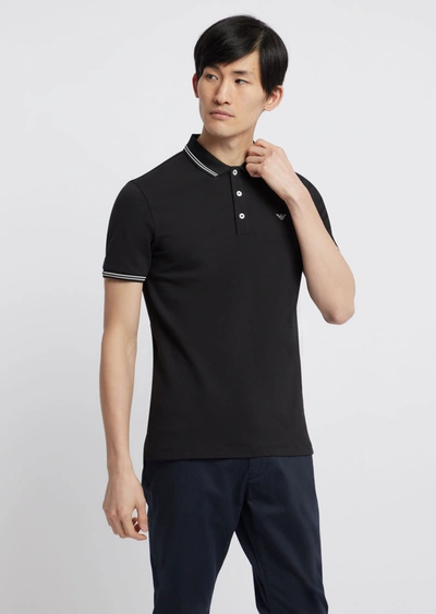 Emporio Armani Polo Shirts - Item 12202799 In Black