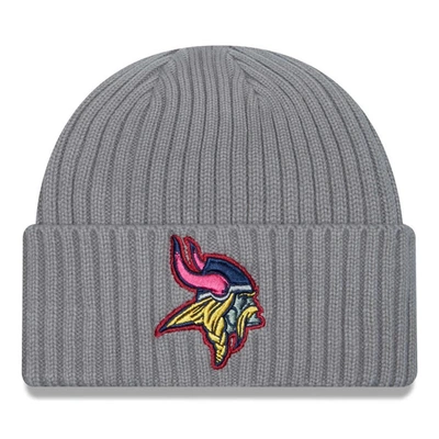 New Era Grey Minnesota Vikings Colour Pack Multi Cuffed Knit Hat