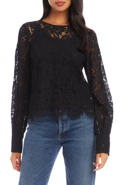 Fifteen Twenty Lace Top In Black