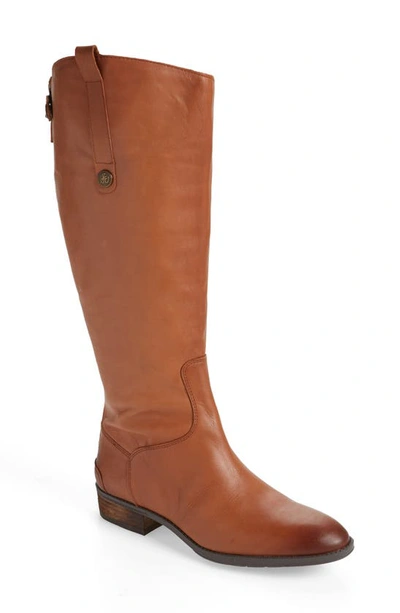 Sam Edelman Knee High Boot In Whiskey Wide Calf