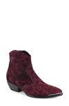 Ziginy Gretchen Water Resistant Western Boot In Brick Leather