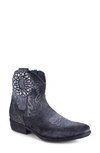 Ziginy Edith Water Resistant Velvet Western Boot In Gray Velvet